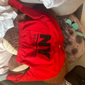 Red Zara sweatshirt